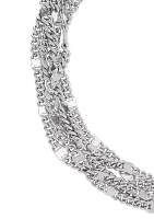 Multistrands Links Bracelet in Sterling Silver