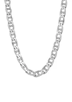 22 Inch Mariner Chain Necklace in Sterling Silver 