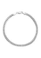 Millimeter Curb Chain Bracelet in Sterling Silver