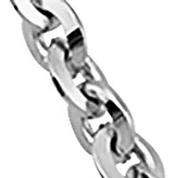 2.9 Millimeter Solid Oval Cable Chain Necklace in Sterling Silver