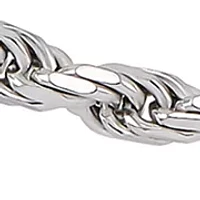 2.7 Millimeter Solid Rope Chain Bracelet in Sterling Silver