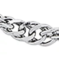 2.9 Millimeter Solid Singapore Chain Necklace in Sterling Silver