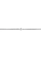 2 Millimeter Solid Round Box Chain Necklace in Sterling Silver