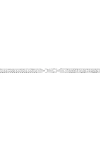 4.8 Millimeter Cuban Chain Necklace in Sterling Silver