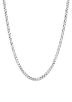 2.6 Millimeter Solid Oval Box Chain in Sterling Silver