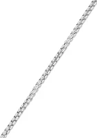 2.6 Millimeter Solid Oval Box Chain in Sterling Silver