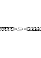 8.1 Millimeter Curb Chain Necklace in Sterling Silver