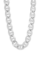 7.7 Millimeter Oval Marina Chain in Sterling Silver