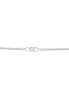 Solid Wheat Chain in Sterling Silver