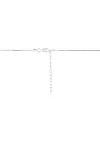 Solid Flat Serpentine Chain Necklace in Sterling Silver