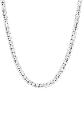 Double Decker Ice Chain in Sterling Silver