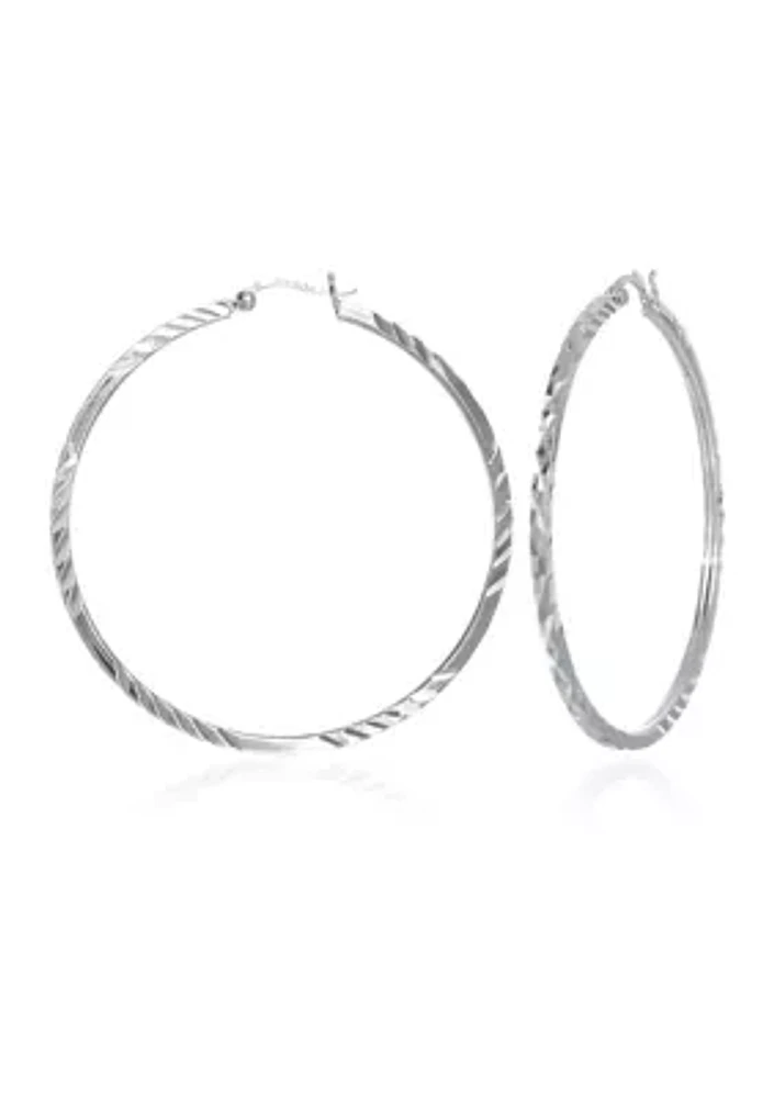 Hoop Earrings in Sterling Silver