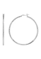 Hoop Earrings in Sterling Silver