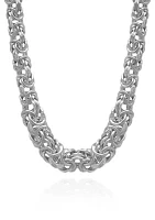 Sterling Silver Byzantine Links Necklace