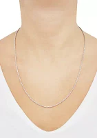 Sterling Silver Adjustable Rope Necklace