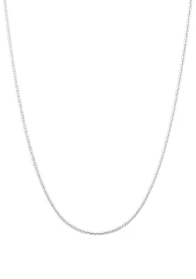 Sterling Silver Adjustable Snake Chain Necklace