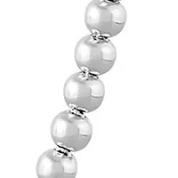 Solid Beads Station Necklace in Sterling Silver