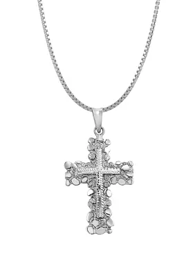 Cross Pendant Necklace in Sterling Silver