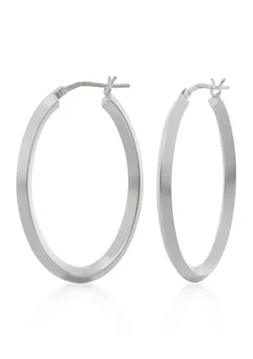 Hoop Earrings in Sterling Silver