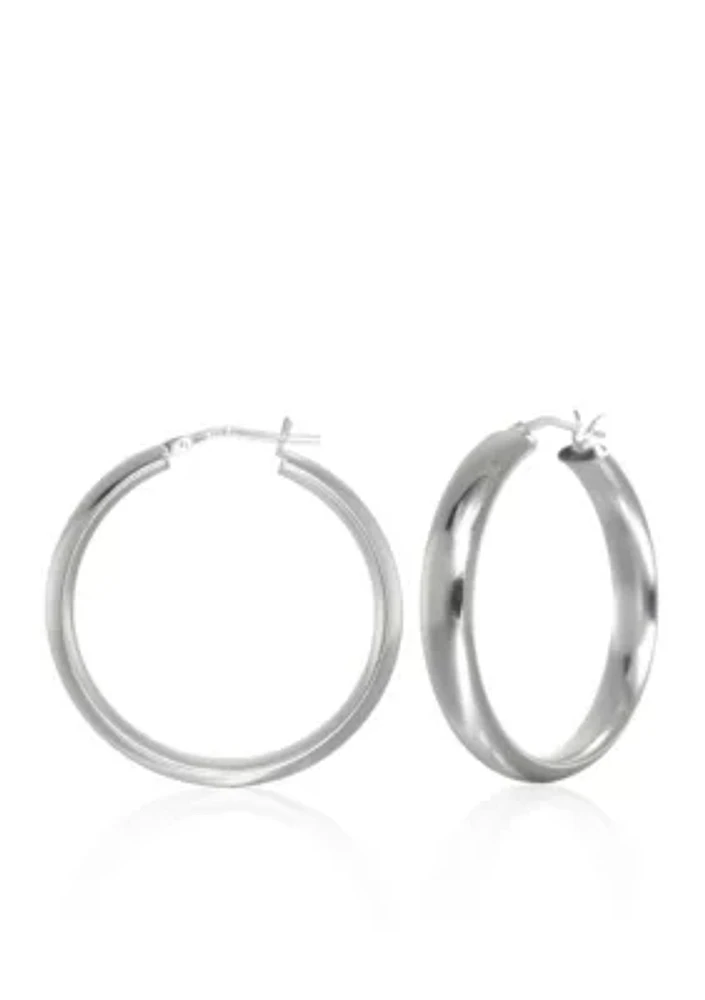 Hoop Earrings in Sterling Silver