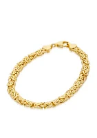 10k Yellow Gold Byzantine Bracelet