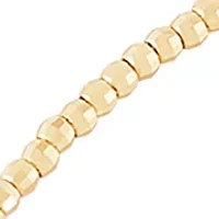 1.5 Millimeter Beads Anklet in 10K Yellow Gold