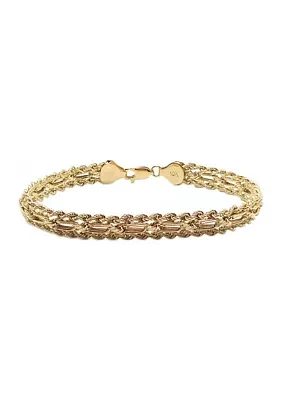 Rope Chain Bracelet in 10K Yellow Gold