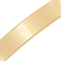 7 Millimeter Railroad Bracelet in 10K Yellow Gold