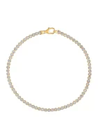 Tennis Illusion Bracelet in 10K Yellow and White Gold