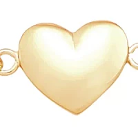 Center Heart Bracelet in 10K Yellow Gold