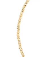 1.5 Millimeter Beads Bracelet in 10K Yellow Gold