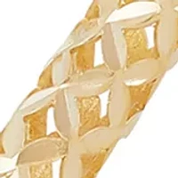 Triple Texture Bars Station Bracelet in 10K Yellow Gold