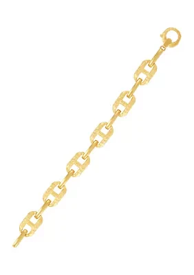 Satpol Marine Design Link Bracelet in 10K Yellow Gold