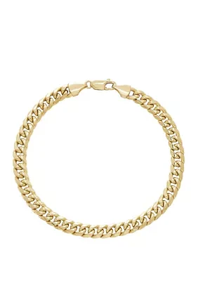 Cuban Bracelet in 10K Gold 