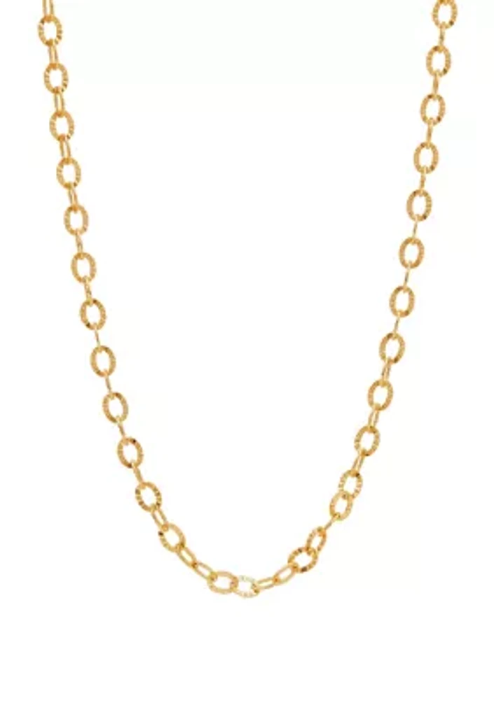 Link Chain Necklace In 10k Yellow Gold