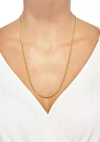 Cuban Chain Necklace in 10K Gold