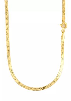 Herringbone Chain in 10K Yellow Gold