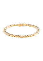 Hollow Crub Bracelet in 10K Yellow Gold