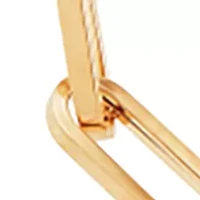 3.9 mm Hollow Paper Clip Chain in 10K Yellow Gold