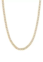 Hollow Curb Chain in 10K Yellow Gold