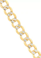 Hollow Curb Chain in 10K Yellow Gold