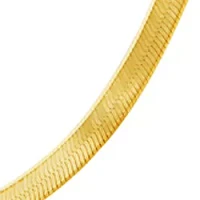 Herringbone Chain Necklace in 10K Yellow Gold