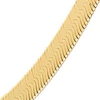 Herringbone Chain Necklace in 10K Yellow Gold