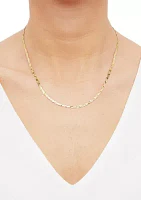 Herringbone Chain in 10K Yellow Gold