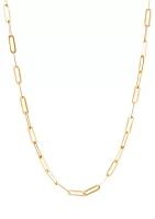 Paperclip Chain in 10K Yellow Gold