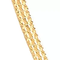 1.5 Millimeter Solid Herringbone Chain in 10K Yellow Gold