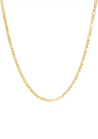 Hollow Alternated Round Box Chain in 10K Yellow Gold