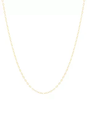 Cable Chain Necklace in 10K Yellow Gold