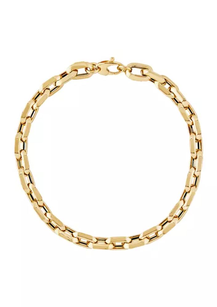 Gold Cable Link Bracelet