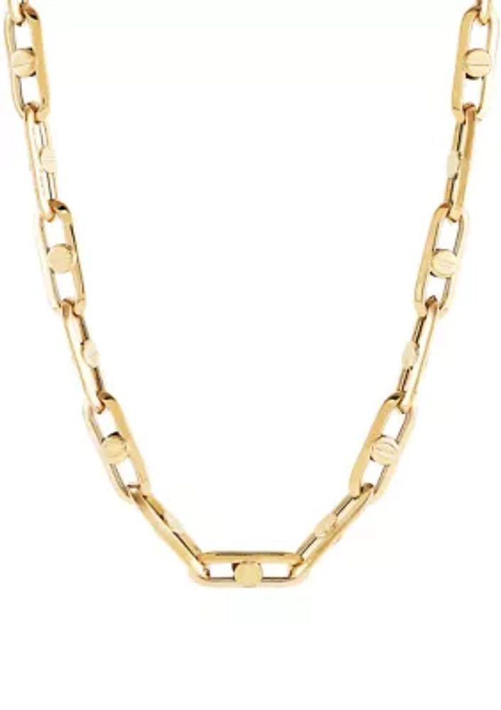 6 Millimeter Hollow Long Marina Chain in 10K Yellow Gold 